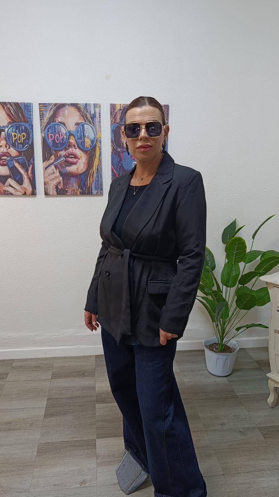 Giacca elegante con interno blu